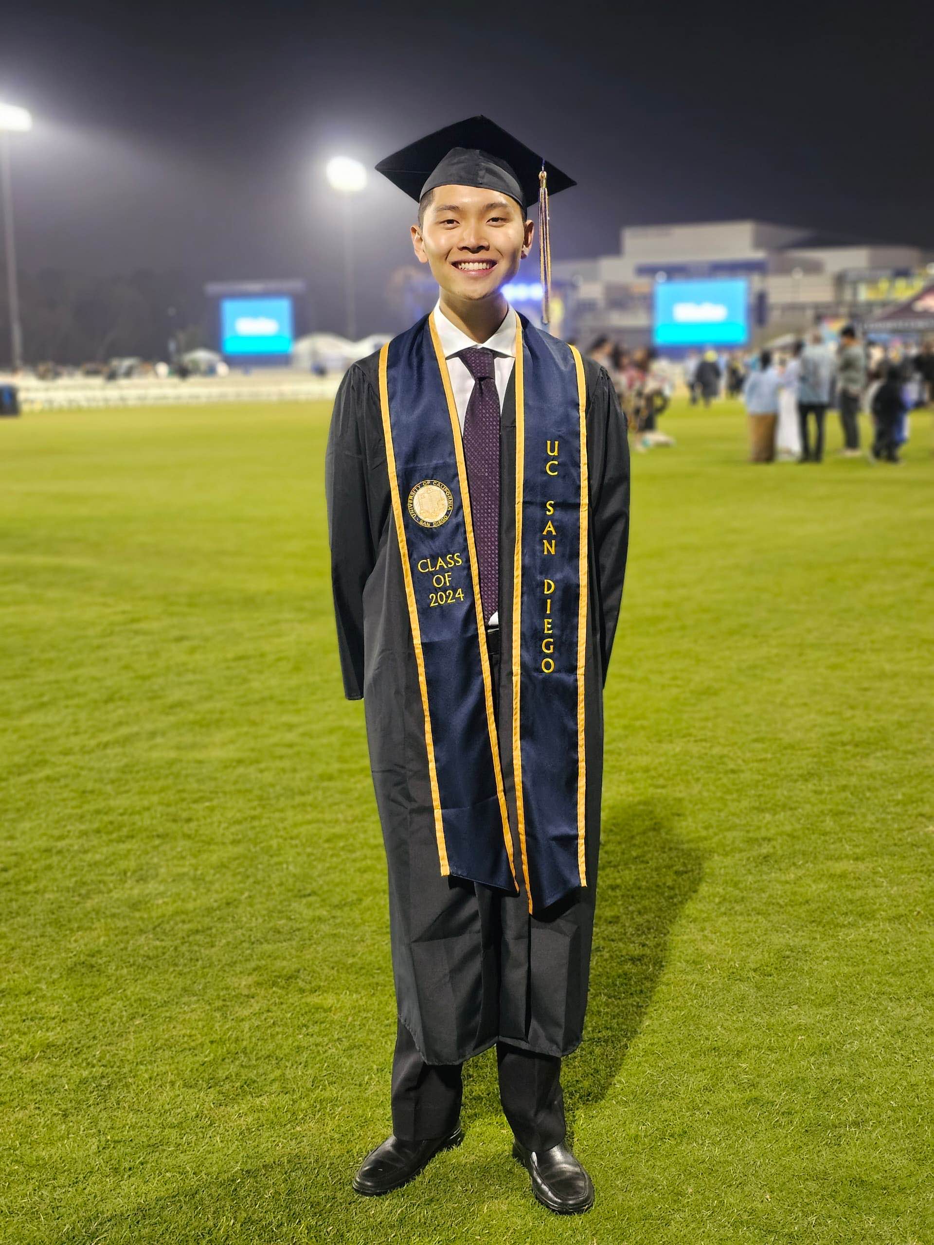 Melvyn at graduation